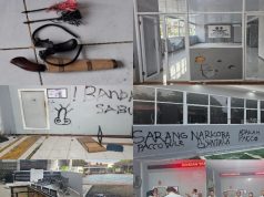 Aksi Unjuk Rasa Anarkis Warnai Lapas Narkotika Sungguminasa, Delapan Orang Diamankan Dua Diantaranya Positif Narkoba